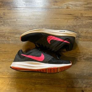 Black/Hot Pink Nike running shoes